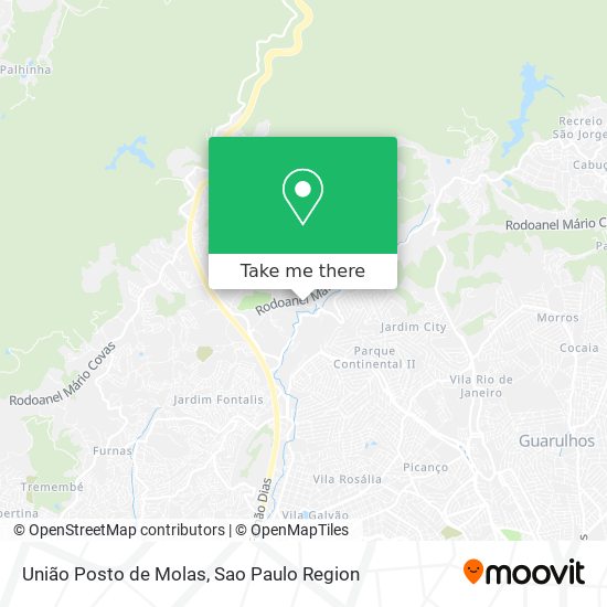 União Posto de Molas map