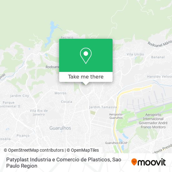 Patyplast Industria e Comercio de Plasticos map