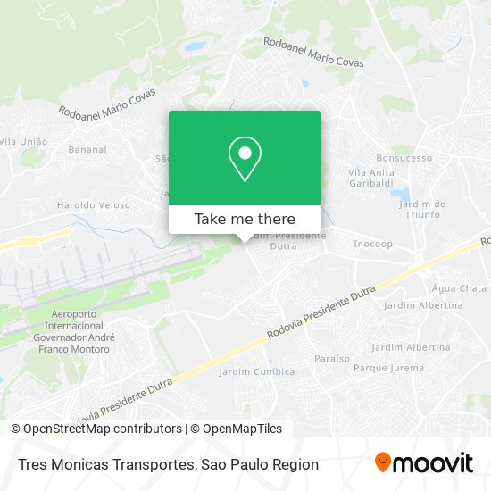 Mapa Tres Monicas Transportes