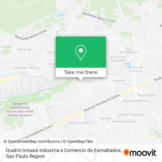 Quatro Irmaos Industria e Comercio de Esmaltados map