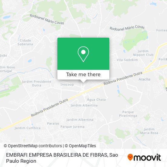 EMBRAFI EMPRESA BRASILEIRA DE FIBRAS map