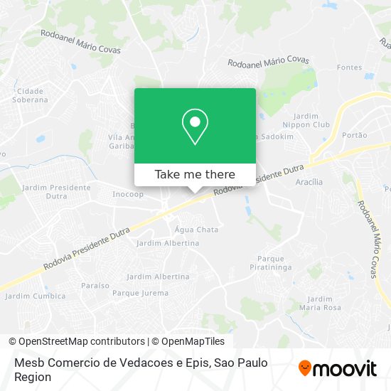 Mesb Comercio de Vedacoes e Epis map