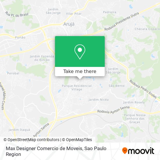 Max Designer Comercio de Moveis map