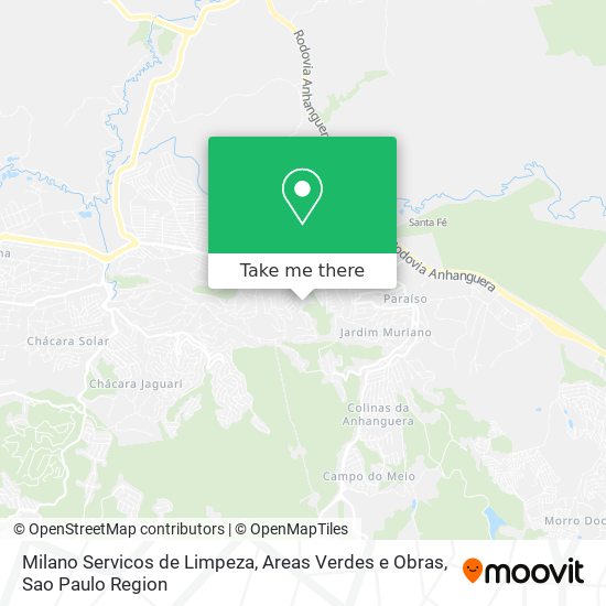 Milano Servicos de Limpeza, Areas Verdes e Obras map