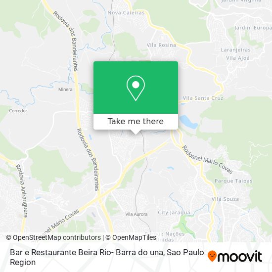 Bar e Restaurante Beira Rio- Barra do una map