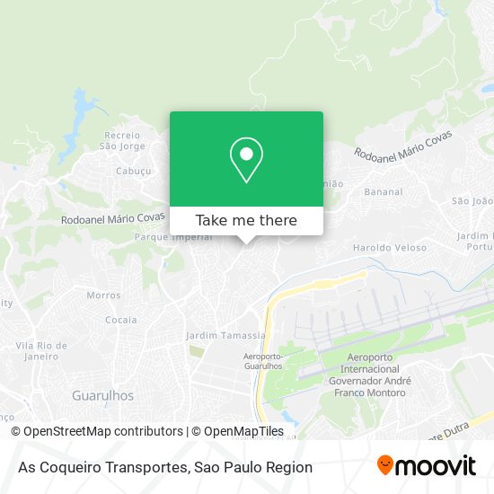 As Coqueiro Transportes map