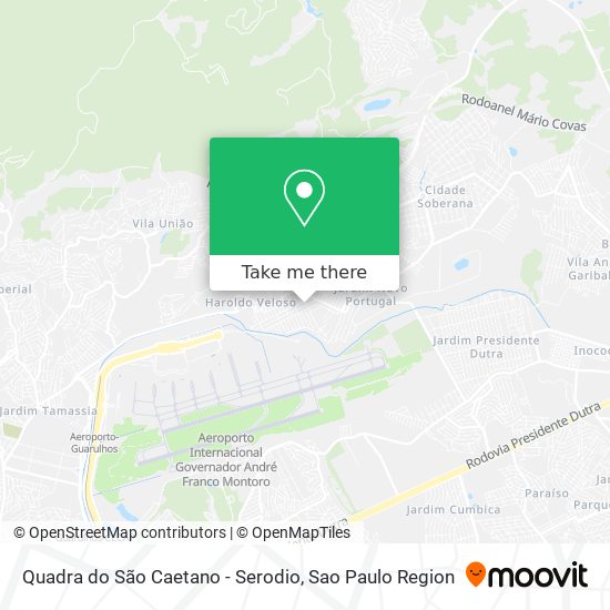 Quadra do São Caetano - Serodio map