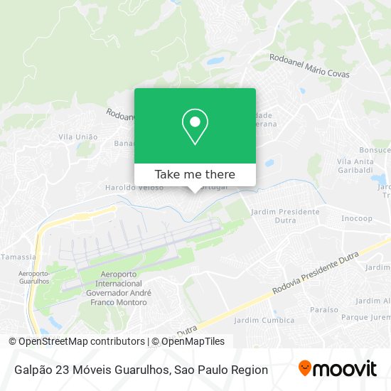 Galpão 23 Móveis Guarulhos map