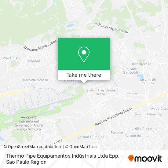 Thermo Pipe Equipamentos Indústriais Ltda Epp map