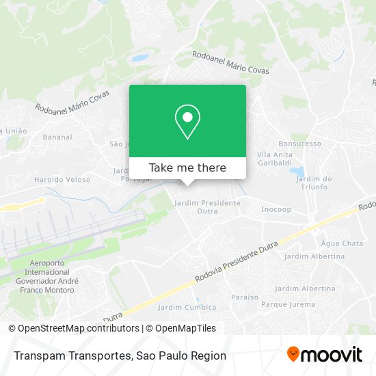 Transpam Transportes map