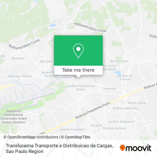 Translucema Transporte e Distribuicao de Cargas map