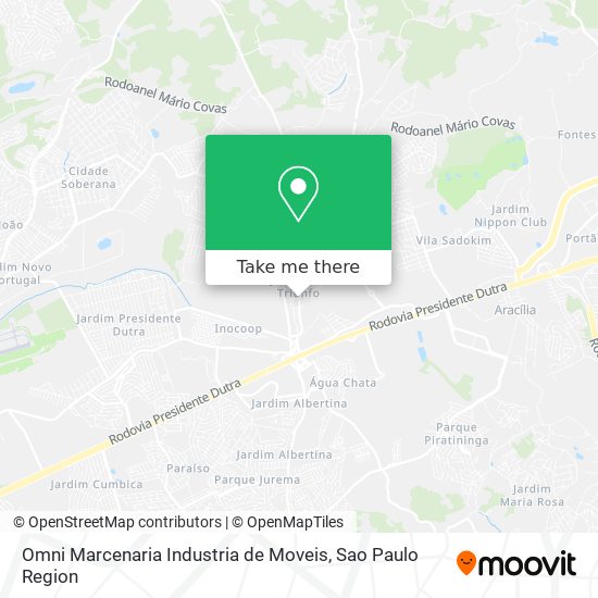 Mapa Omni Marcenaria Industria de Moveis