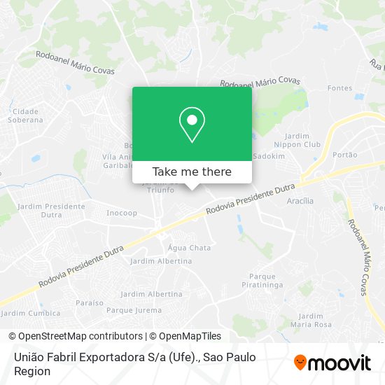 União Fabril Exportadora S / a (Ufe). map