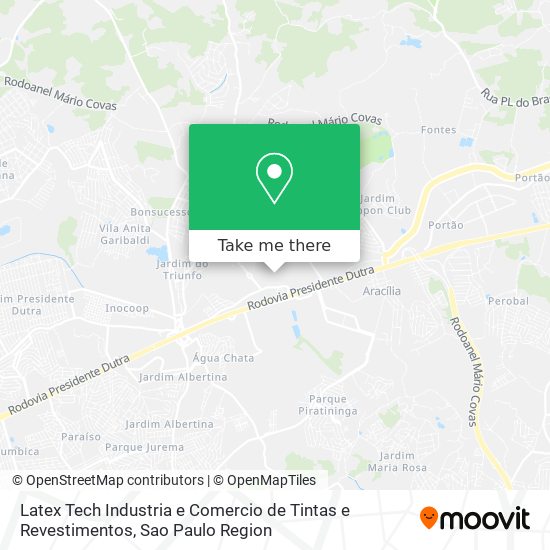 Mapa Latex Tech Industria e Comercio de Tintas e Revestimentos