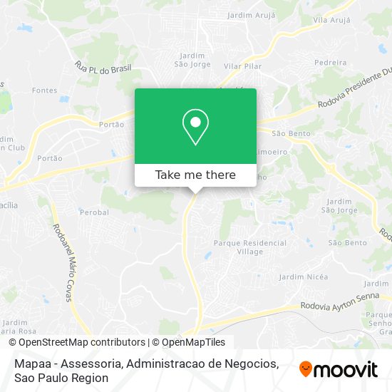 Mapaa - Assessoria, Administracao de Negocios map