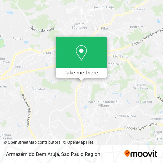 Armazém do Bem Arujá map