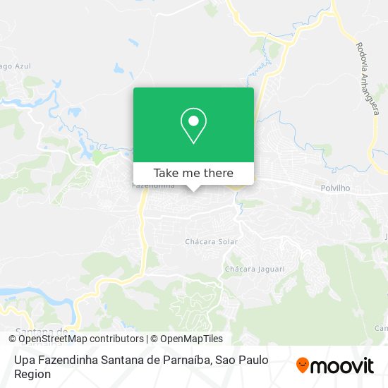 Upa Fazendinha Santana de Parnaíba map