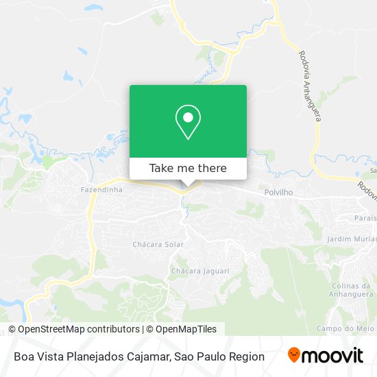 Boa Vista Planejados Cajamar map
