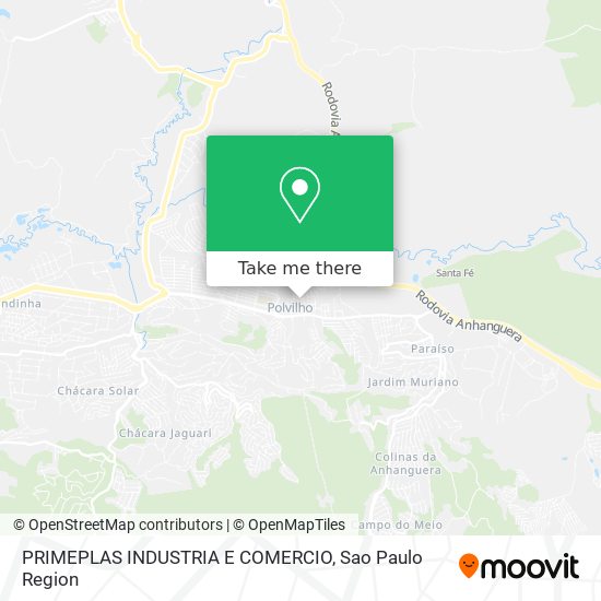 Mapa PRIMEPLAS INDUSTRIA E COMERCIO