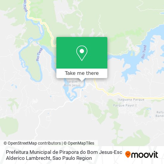 Mapa Prefeitura Municipal de Pirapora do Bom Jesus-Esc Alderico Lambrecht