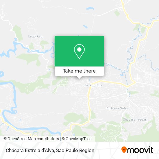 Chácara Estrela d'Alva map