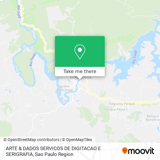 ARTE & DADOS SERVICOS DE DIGITACAO E SERIGRAFIA map