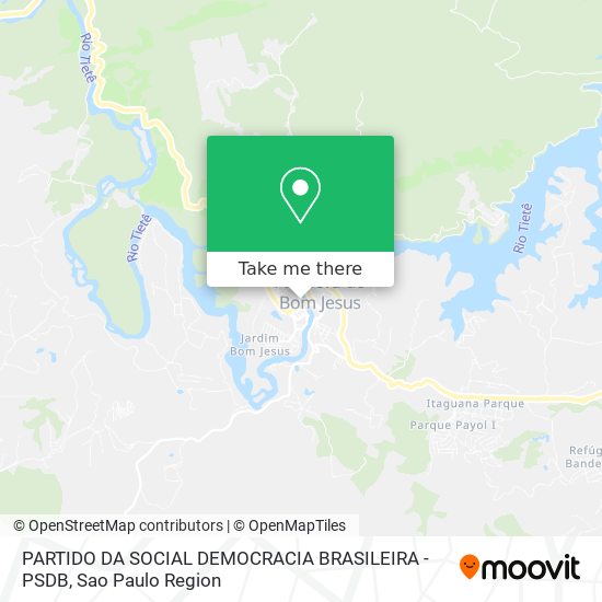 PARTIDO DA SOCIAL DEMOCRACIA BRASILEIRA - PSDB map