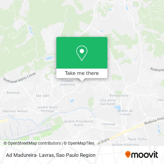 Ad Madureira- Lavras map