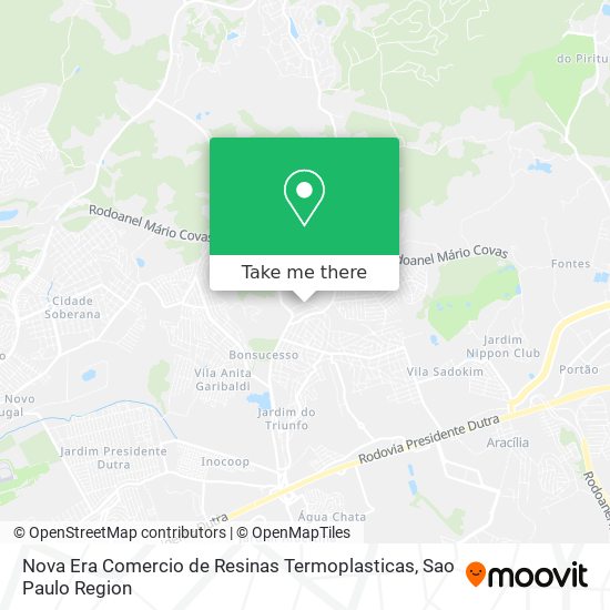 Nova Era Comercio de Resinas Termoplasticas map