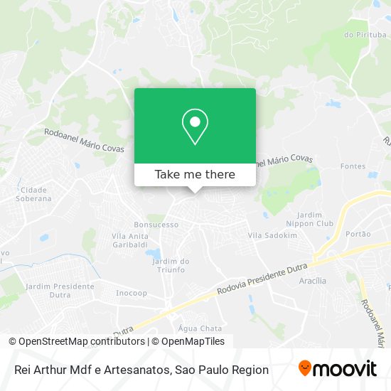 Rei Arthur Mdf e Artesanatos map