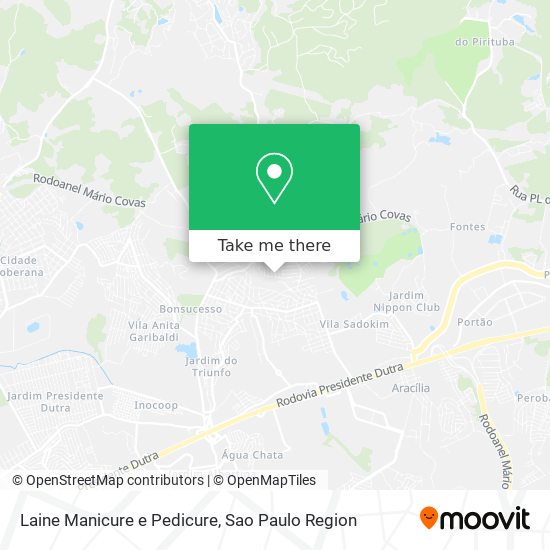 Laine Manicure e Pedicure map