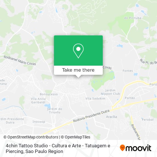 4chin Tattoo Studio - Cultura e Arte - Tatuagem e Piercing map