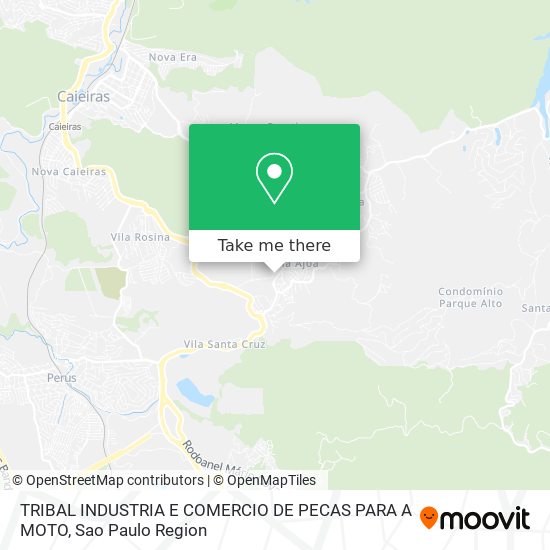 TRIBAL INDUSTRIA E COMERCIO DE PECAS PARA A MOTO map