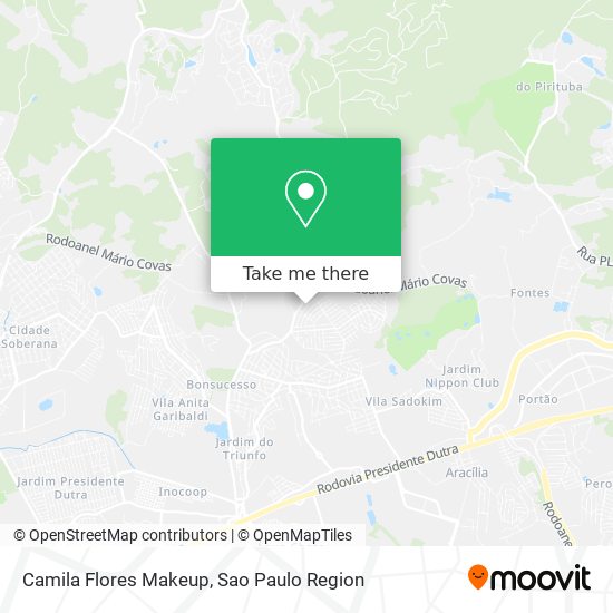 Camila Flores Makeup map