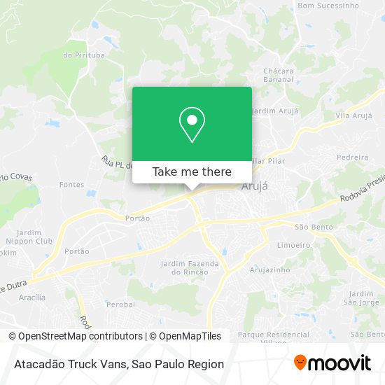 Atacadão Truck Vans map