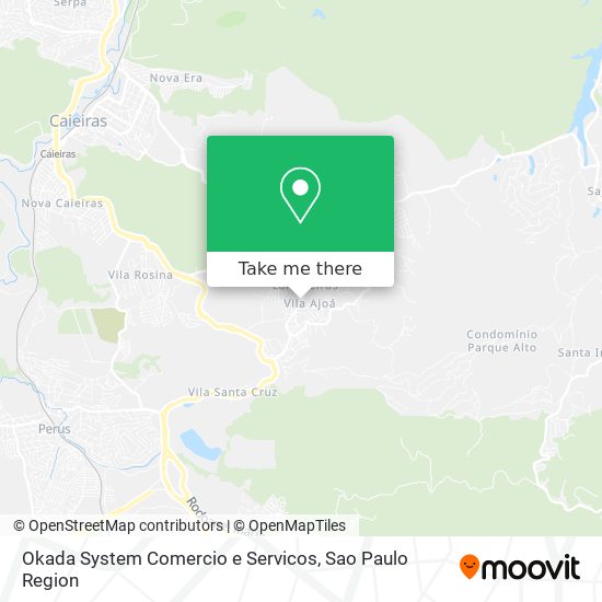 Okada System Comercio e Servicos map