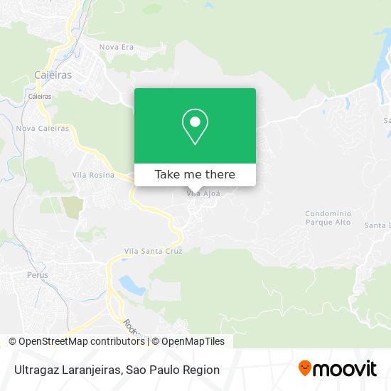 Ultragaz Laranjeiras map