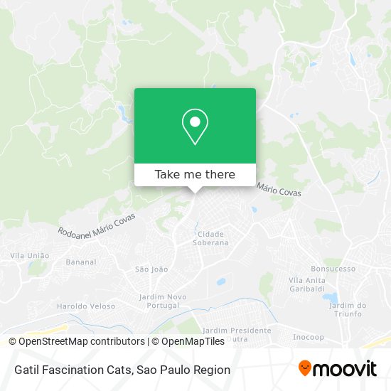 Gatil Fascination Cats map