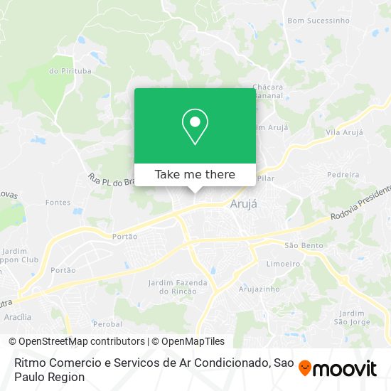 Ritmo Comercio e Servicos de Ar Condicionado map