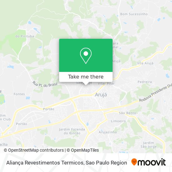 Aliança Revestimentos Termicos map