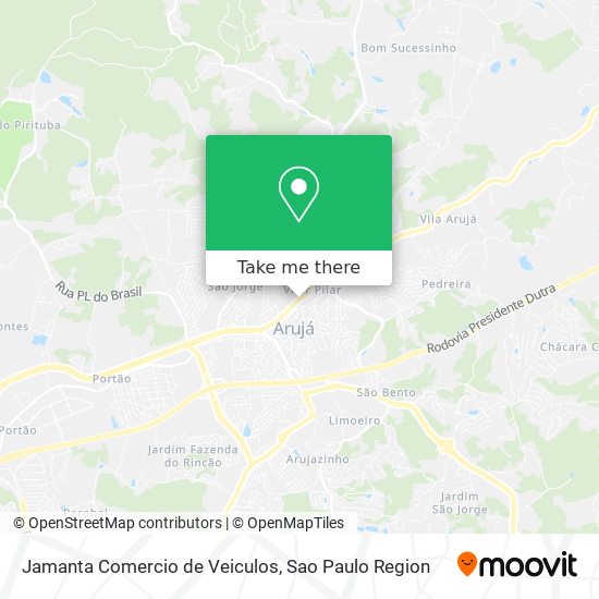 Jamanta Comercio de Veiculos map