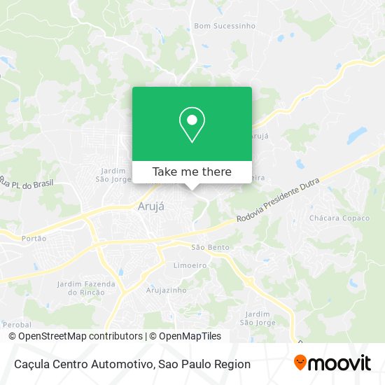 Mapa Caçula Centro Automotivo
