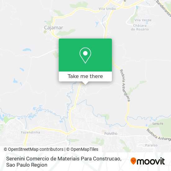 Serenini Comercio de Materiais Para Construcao map