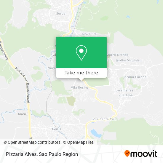 Pizzaria Alves map