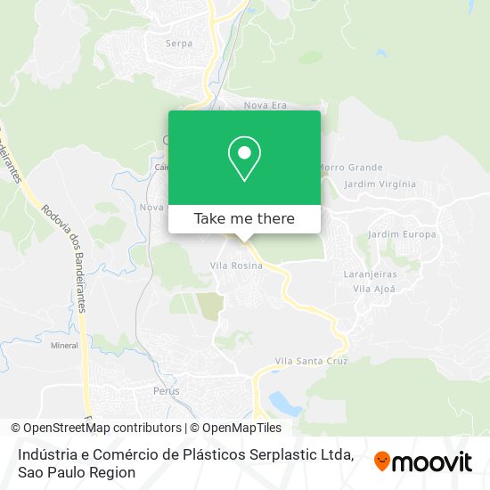 Indústria e Comércio de Plásticos Serplastic Ltda map