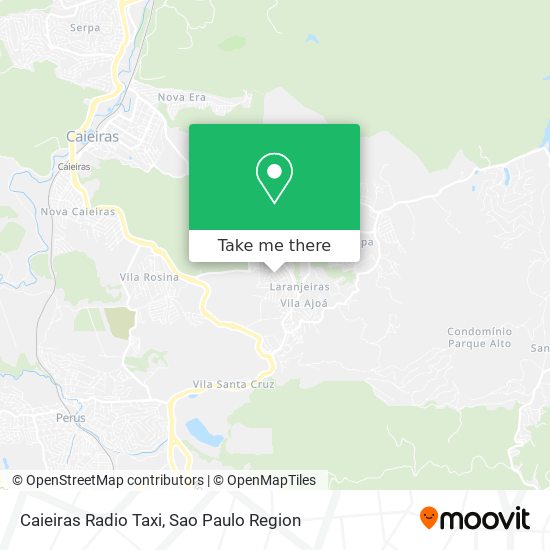 Caieiras Radio Taxi map