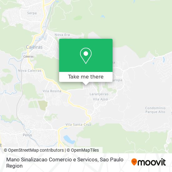 Mapa Mano Sinalizacao Comercio e Servicos