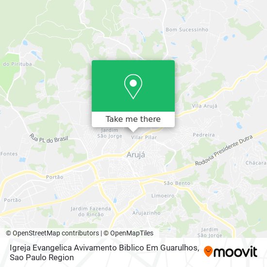 Igreja Evangelica Avivamento Biblico Em Guarulhos map