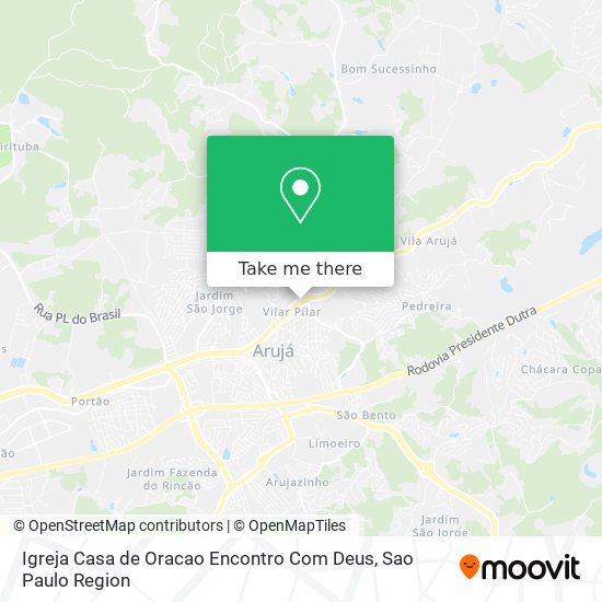 Igreja Casa de Oracao Encontro Com Deus map