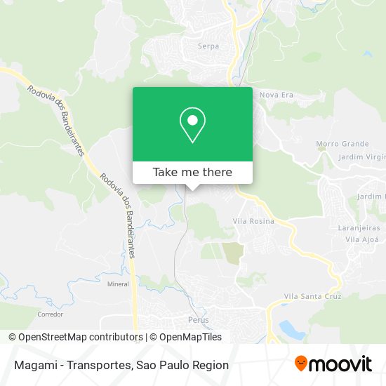 Magami - Transportes map